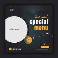 speciaal menu concept banier sjabloon ontwerp. korting abstract Promotie lay-out ontwerp sjabloon vector