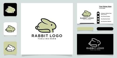 konijn logo sjabloon vector pictogram symbool illustratie
