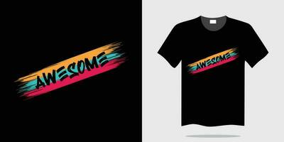 geweldig typografie t-shirt ontwerp vector illustratie