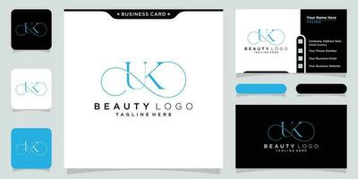 eerste brief uk luxe logo ontwerp vector