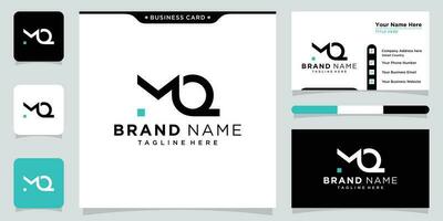 mq brief alfabet abstract logo vector