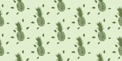 uniek abstract zomer ananas fruit naadloos patroon achtergrond vector