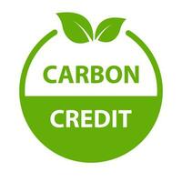 koolstof credit icoon vector voor grafisch ontwerp, logo, website, sociaal media, mobiel app, ui illustratie.