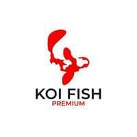 koi vis logo ontwerp vector concept illustratie idee