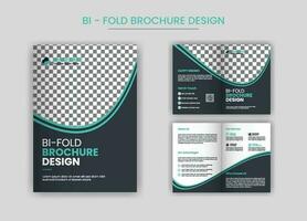 dubbel bedrijf bedrijf tweevoudig brochure sjabloon, lay-out met uniek en professioneel ontwerp pro vector. vector