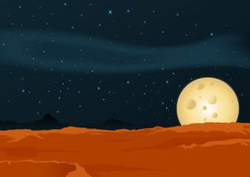 Lunar woestijnlandschap vector