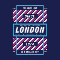 Londen tekst kader, grafisch mode stijl, t overhemd ontwerp, typografie vector, illustratie vector