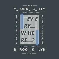 alles nieuw york stad grafisch ontwerp, typografie vector, illustratie, voor afdrukken t shirt, koel modern stijl vector