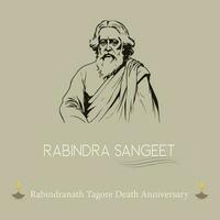 22 shey srabon, Rabindranath tagore, srabon Rabindranath vector