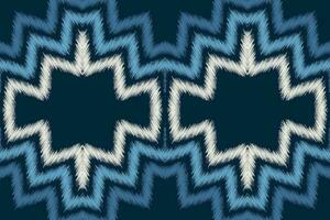 etnisch ikat kleding stof patroon meetkundig stijl.afrikaans ikat borduurwerk etnisch oosters patroon blauw achtergrond. abstract,vector,illustratie.textuur,kleding,lijst,decoratie,tapijt,motief. vector