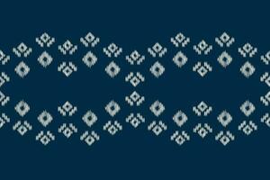 etnisch ikat kleding stof patroon meetkundig stijl.afrikaans ikat borduurwerk etnisch oosters patroon blauw achtergrond. abstract,vector,illustratie.textuur,kleding,lijst,decoratie,tapijt,motief. vector