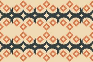 etnisch ikat kleding stof patroon meetkundig stijl.afrikaans ikat borduurwerk etnisch oosters patroon bruin room achtergrond. abstract,vector,illustratie.textuur,kleding,lijst,decoratie,tapijt,motief. vector