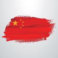 chinese vlag borstel vector