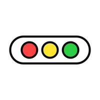 gemakkelijk verkeer licht icoon. verkeer signalen. vector. vector