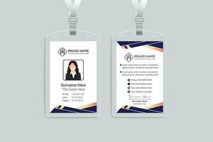 professioneel ID kaart kaart mockup vector