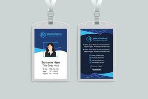 professioneel ID kaart kaart mockup vector