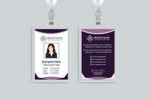 professioneel ID kaart kaart mockup vector