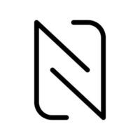 nfc icoon vector symbool ontwerp illustratie