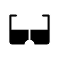 bril icoon vector symbool ontwerp illustratie