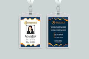 corporate id-kaartsjabloon vector