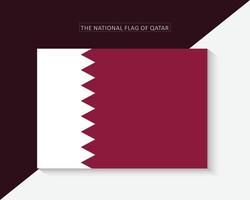 de nationale vlag van qatar vector design