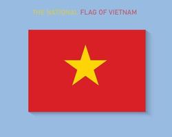 de nationale vlag van vietnam vector design