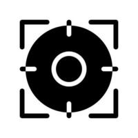 crosshair icoon vector symbool ontwerp illustratie