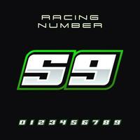 racing aantal vector ontwerp sjabloon 59