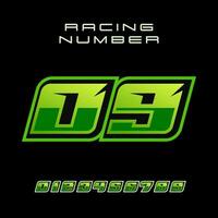 racing aantal 9 vector ontwerp sjabloon