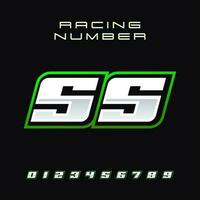 racing aantal vector ontwerp sjabloon 55
