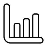 tabel histogram vector icoon