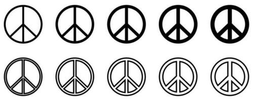 vrede teken vector illustratie.