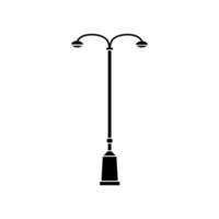 straat licht vector icoon. straat verlichting illustratie teken. zaklamp symbool. lamp logo.