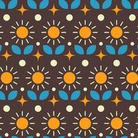 midden eeuw modern patroon. retro bloemen achtergrond voor beddengoed, tafelkleed, tafelzeil of andere textiel ontwerp in retro stijl vector