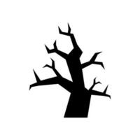 oud boom icoon vector symbool ontwerp illustratie