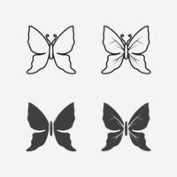 schoonheid vlinder pictogram ontwerp vector