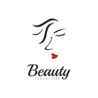 vrouw schoonheid logo sjabloon vector