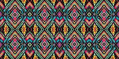 naadloos batik patroon, naadloos tribal batik patroon, en naadloos motief patroon lijken op etnisch boho, Azteken, en ikat stijlen.ontworpen voor gebruik in satijn, behang, stof, gordijn, tapijt, batik borduurwerk vector