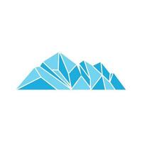 berg logo, antarctisch ijsberg logo ontwerp, natuur landschap vector, Product merk illustratie icoon vector