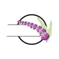 lavendel logo, Purper fabriek vector, tuin ontwerp, illustratie symbool sjabloon vector