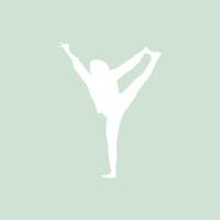 pilates zittend pose logo pictogram symbool een kalmerende yoga-oefening die het hele lichaam beweegt vector