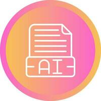 document formaat vector icoon