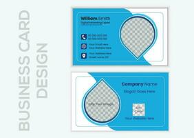 creatief bedrijf kaart. creatief en schoon bedrijf kaart sjabloon. modern bedrijf kaart ontwerp vector