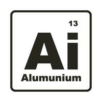 alumunium element icoon vector