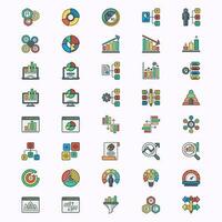 infographic element icoon pak vector