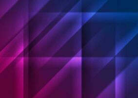 blauw Purper gloeiend glad strepen abstract achtergrond vector