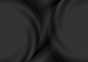 zwart abstract glad golvend curves tech achtergrond vector