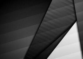zwart en grijs abstract meetkundig zakelijke achtergrond vector
