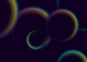 kleurrijk glad heelal cirkels abstract achtergrond vector