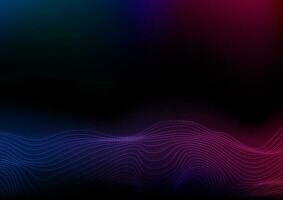 abstract futuristische blauw Purper golvend stippel lijnen achtergrond vector